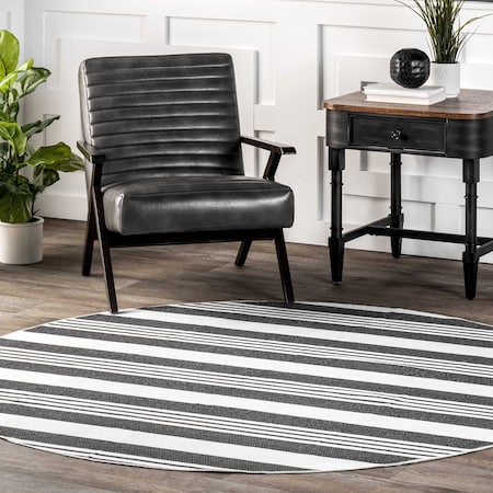 Nuloom Lena Machine Washable Striped Area Rug 8ft BIRV14A-R808